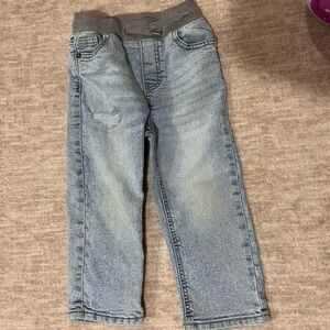 Carter's Blue Kids Jeans with Gray Waistband